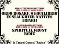 Concert Ordo Rosarius Equilibrio, In Slaughter Natives, Spiritual Front, Rome la Centrul Cultural Reduta Brasov