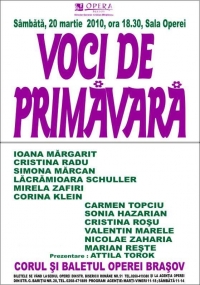 Opera, opereta si balet in spectacolul “Voci de Primavara”