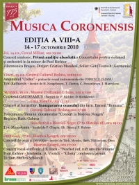 Festivalul Musica Coronensis 14-17 octombrie 2010