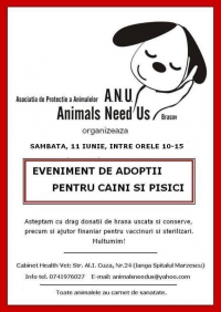 Eveniment adoptii animale fara stapan - "La nevoie prietenul se cunoaste!" 