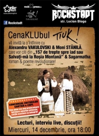 CenaKLUbul TIUK! nr. 4, cu Alexandru Vakulovski si Moni Stanila