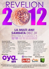 Revelion 2012 in Oya Club Brasov