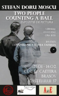 "Two people counting a ball", expozitie de pictura Stefan Doru Moscu