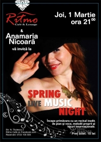 Spring live music night cu Anamaria Nicoara si pianul ei