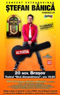 Concert Stefan Banica in Brasov - Turneul national "Altceva"