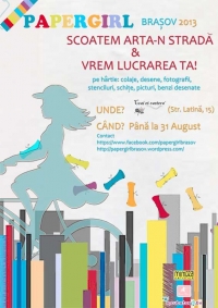 Papergirl Brasov 2013 - REaducem arta in strada!