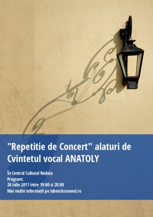 "Repetitie de Concert" alaturi de Cvintetul vocal ANATOLY