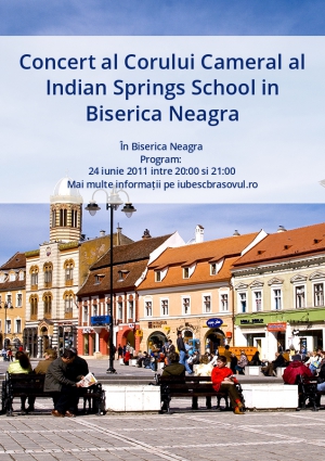 Concert al Corului Cameral al Indian Springs School in Biserica Neagra