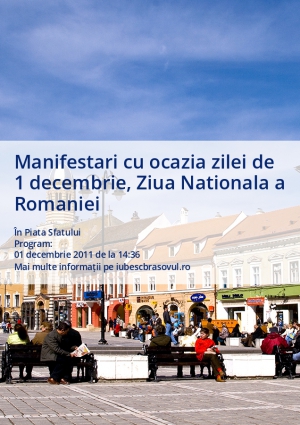 Manifestari cu ocazia zilei de 1 decembrie, Ziua Nationala a Romaniei