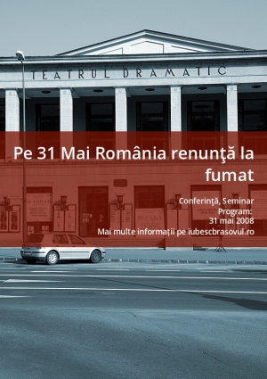 Pe 31 Mai România renunţă la fumat