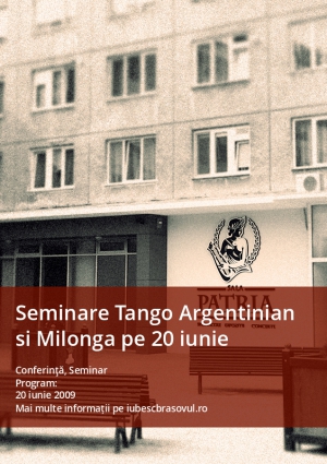 Seminare Tango Argentinian si Milonga pe 20 iunie