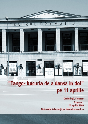 "Tango- bucuria de a dansa in doi" pe 11 aprilie